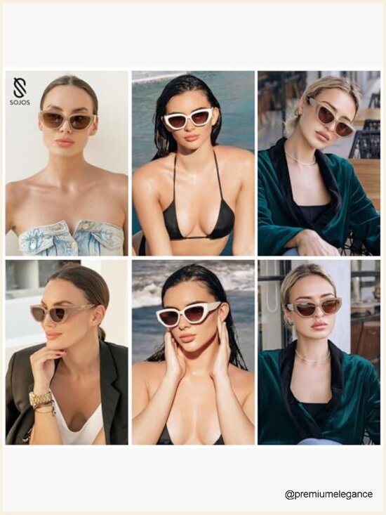 Trendy Cute Cat Eye Polarized Sunglasses for Women Fashion Sunnies UV400 main image 7